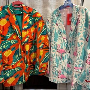 Lot of (2) Shinesty men’s blazers size 56 El Flamenco & Cruise Ship Casanova